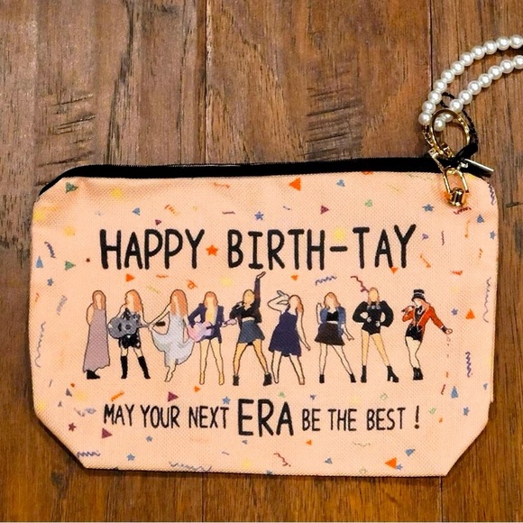 🎄 Christmas Sale 🎄 New! SWIFTIE Makeup Bag Merch with Lanyard Pearl Strap - Picture 5 of 10